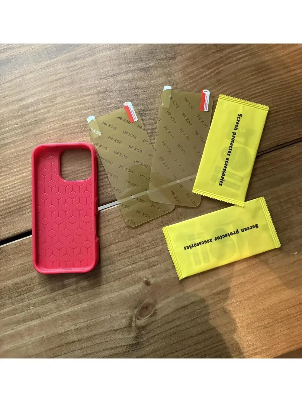 Red Protective Silicone Case for iPhone 16 Pro